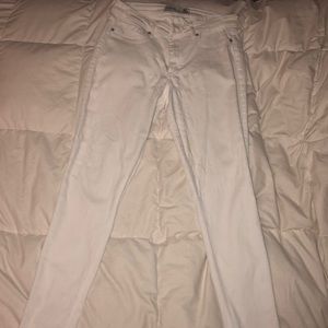Abercrombie & Fitch super skinny white jeans